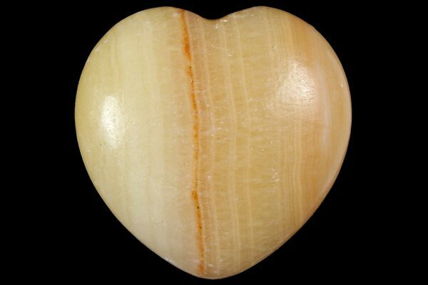 Genuine Polished Banded Calcite Heart Dish (1.9 outlet lbs)